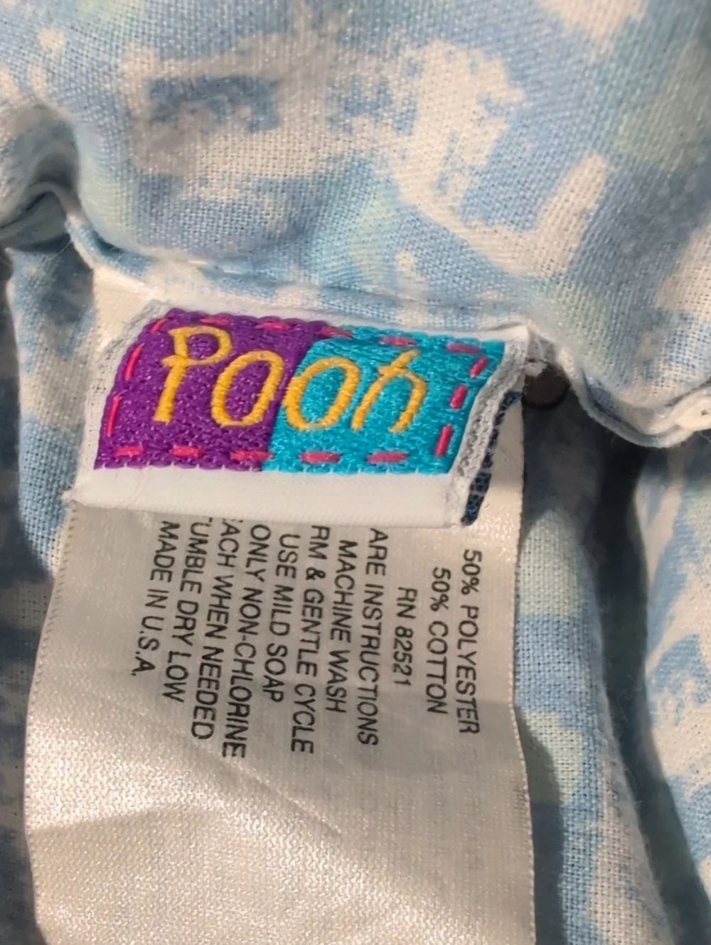 Disney Vintage 90s Disney Winnie the Pooh Nursery Baby Infant Blanket